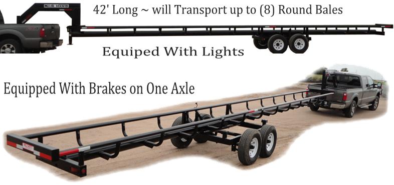 My-D Han-D Easy Dump Round Bale Trailer