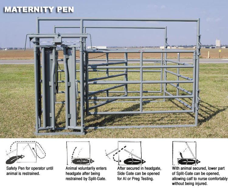 WW Livestock Chutes, Maternity Pens, Longhorn Chutes, & Calf Tables