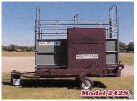 WW Paul Scales 2400lb. Cattle Platform  Scale w/ Sqeeze Side Pen & Wheel Kit