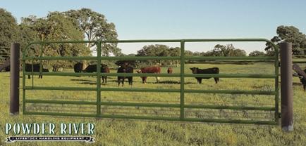 Powder River Classic 52” Gate w/ Lever Latch 6 Bars