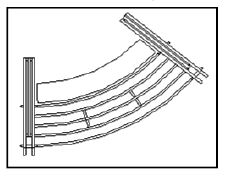 Titan Bison Curved Alley Section