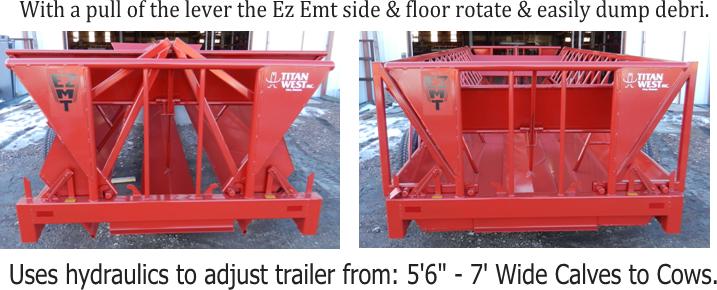 Titan West 20' Portable Hay Wagon Cattle Feeder