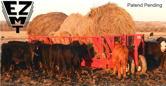 Titan West EZMT 20' Portable Hydraulic Dump Hay Wagon Cattle Feeder