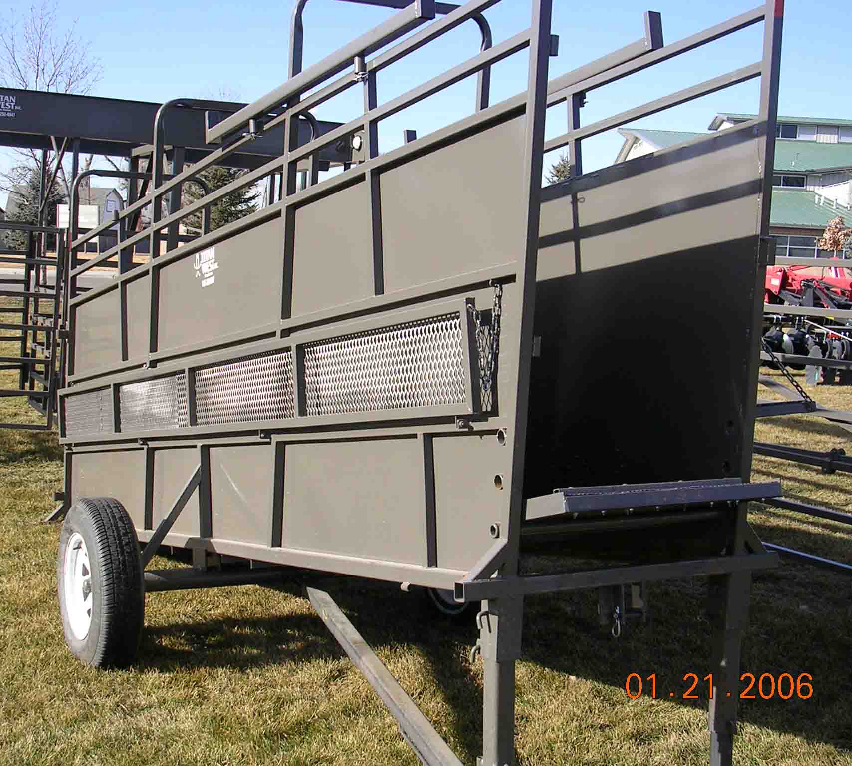 Titan Portable Load Chute Behind OK Corral