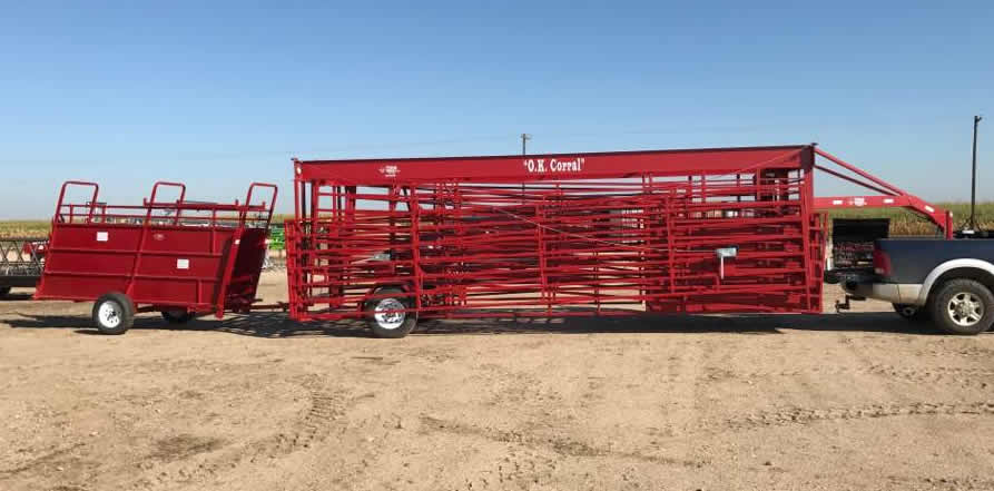 Titan Portable Load Chute Behind OK Corral