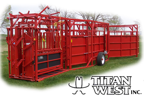 Titan West Cattle Care Hyd Chute Permanent or Portable