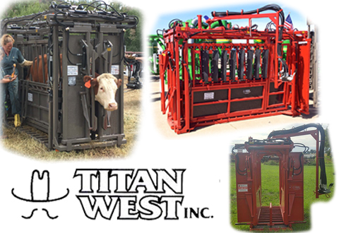 Titan West Cattle Care Hyd Chute Permanent or Portable
