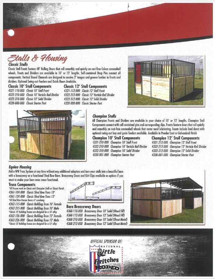 W-W Champion Horse Stalls