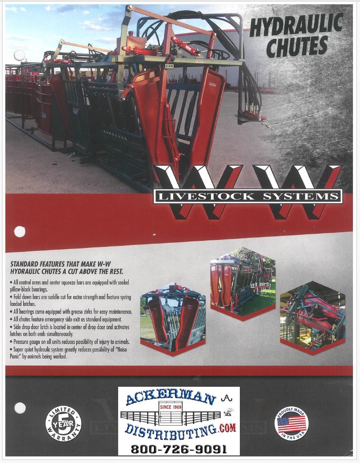 WW Hydraulic Chutes and Calf Table